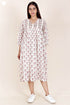 Mulmul Cotton Dress  In Block Print